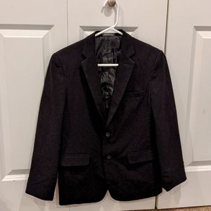 Gently used Boys Van Heusen black suit coat 16 husky